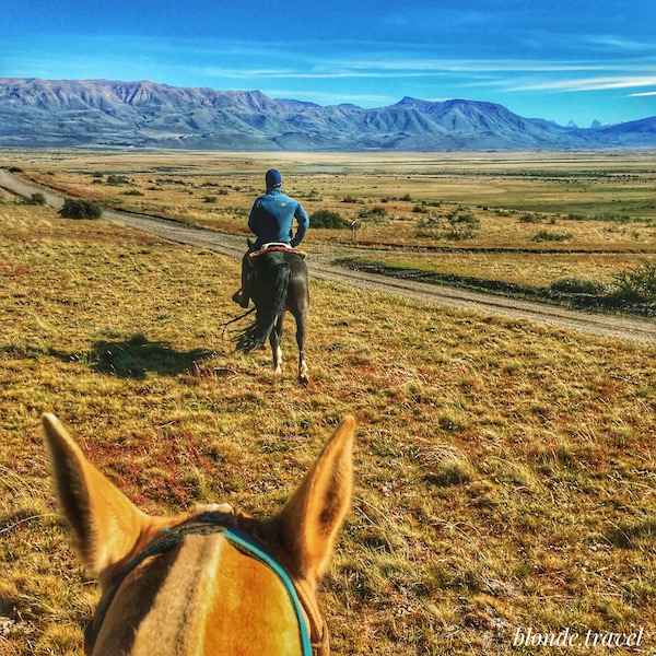 Horseback riding through Patagonia
