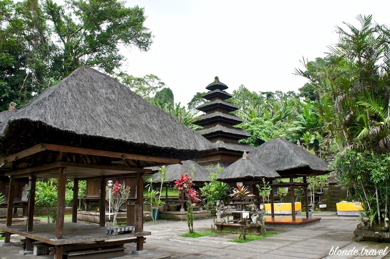 Ancient stonework and greenery near Amandari