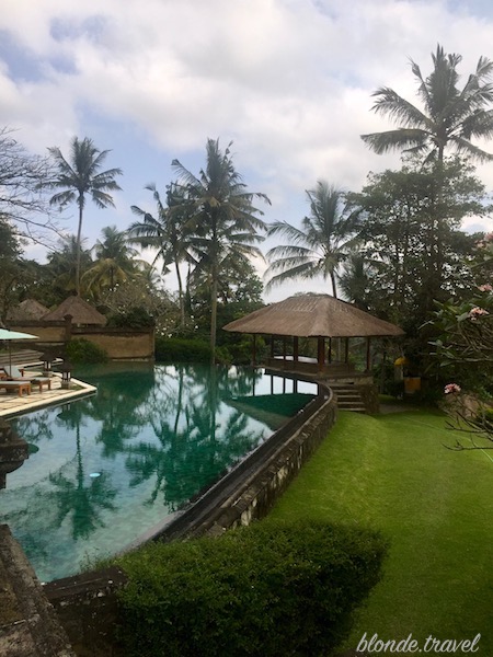 Quiet corner of Amandari’s tropical grounds