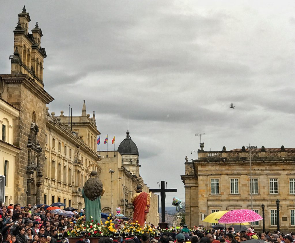 Easter Sunday in Bogota, Colombia