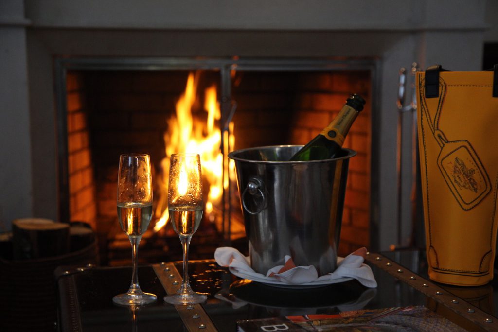 Fireplace at the Executive Suite of FS Casa Medina