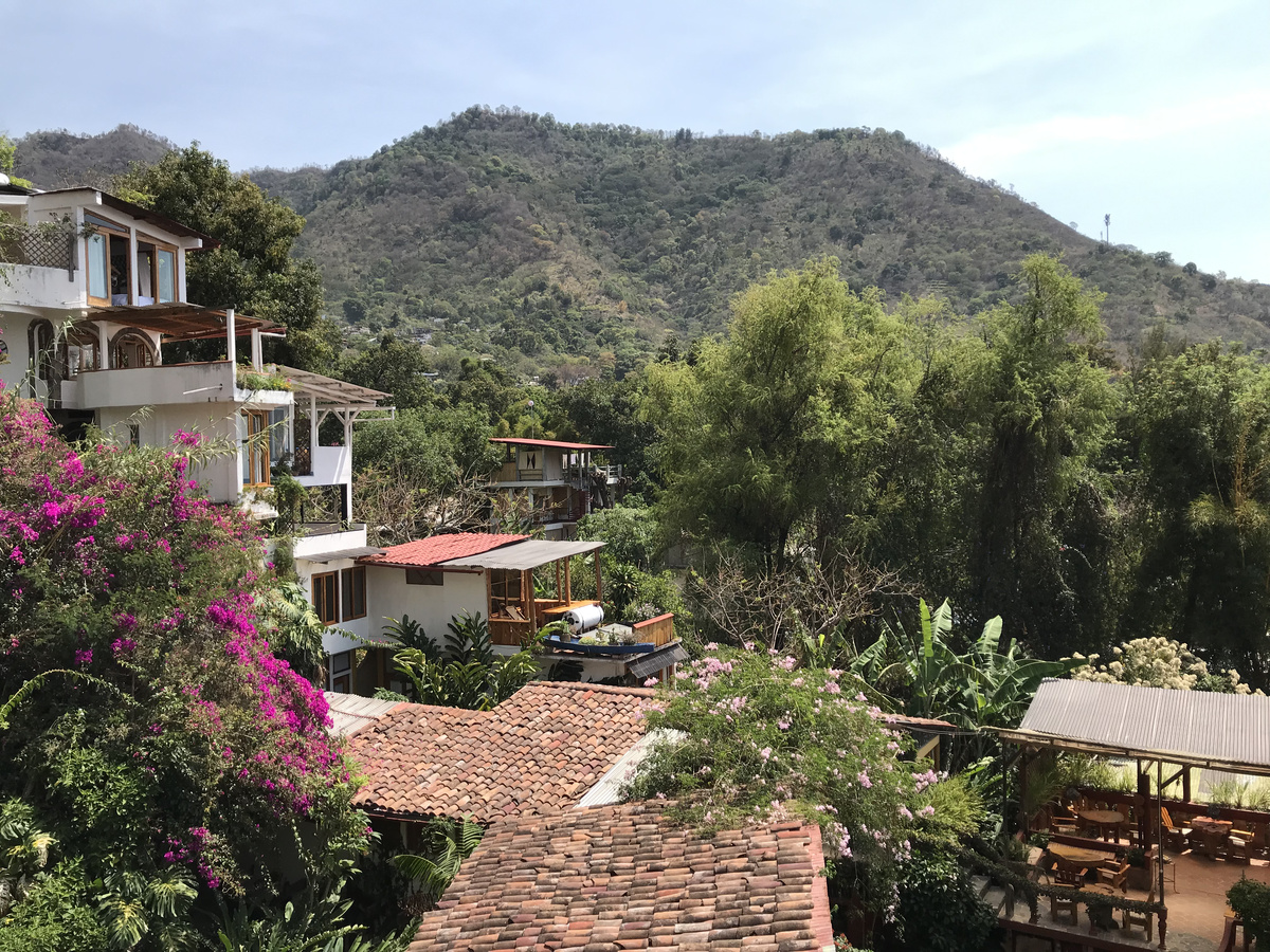 Lush Atitlán’s white hillside suites, terracotta roofs and flowering gardens beneath the wooded hills of San Marcos