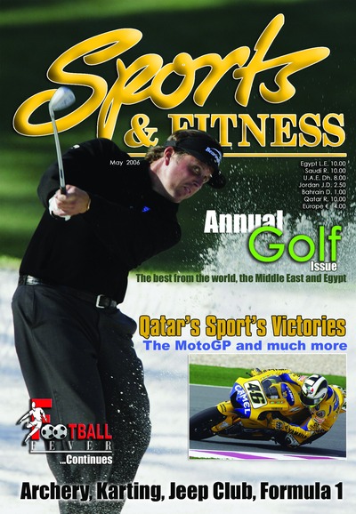 Sports & Fitness May 2006 cover headed Annual Golf Issue, with Egypt named in its coverage.